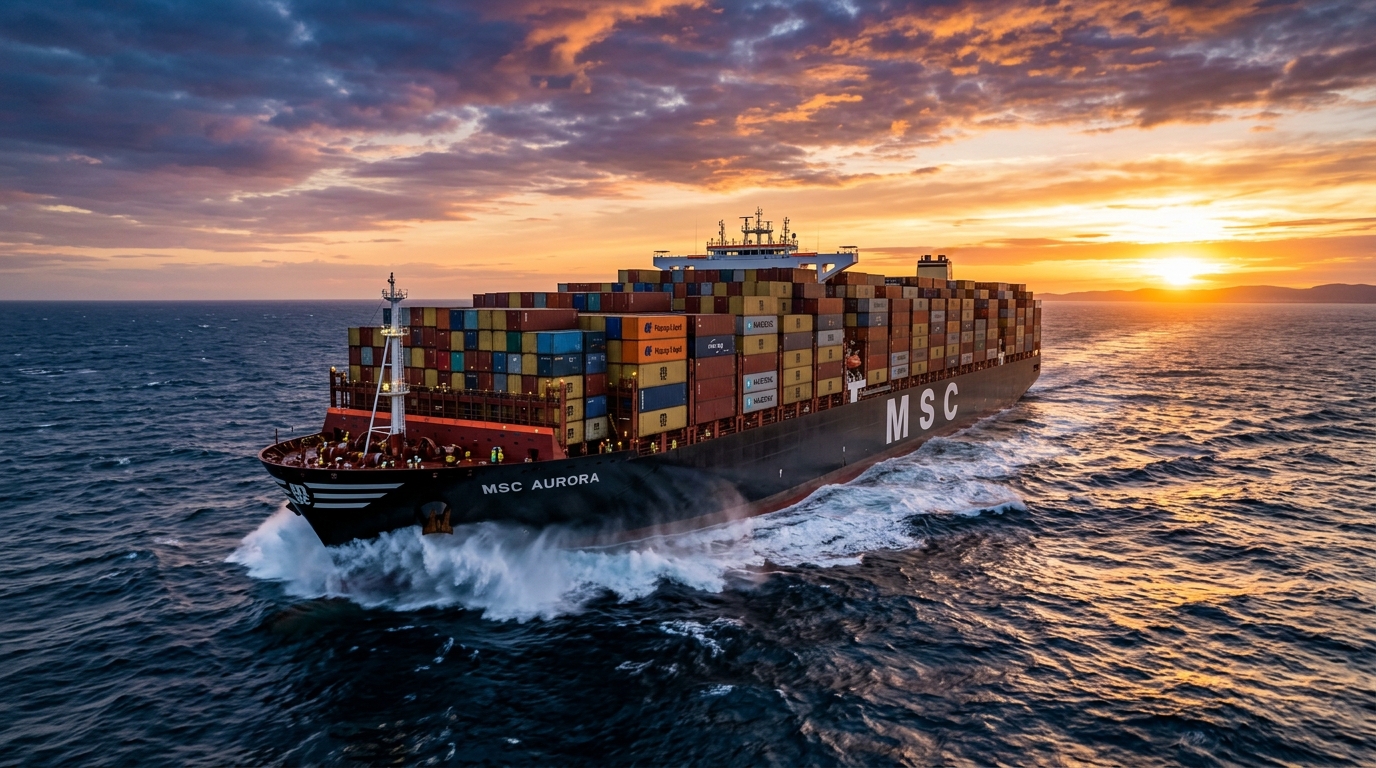 Ocean Cargo Container Ship